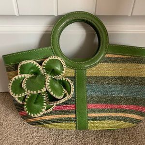 Straw Flower Purse